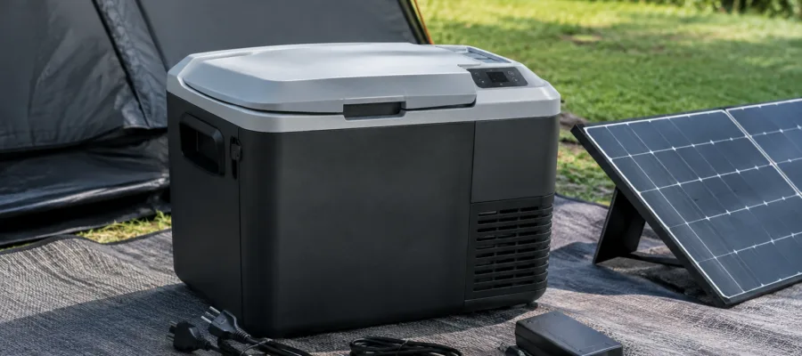 Kuehlbox mit Strom betreiben: 12-Volt-, 230-Volt- und mobile Energieversorgung erklaert