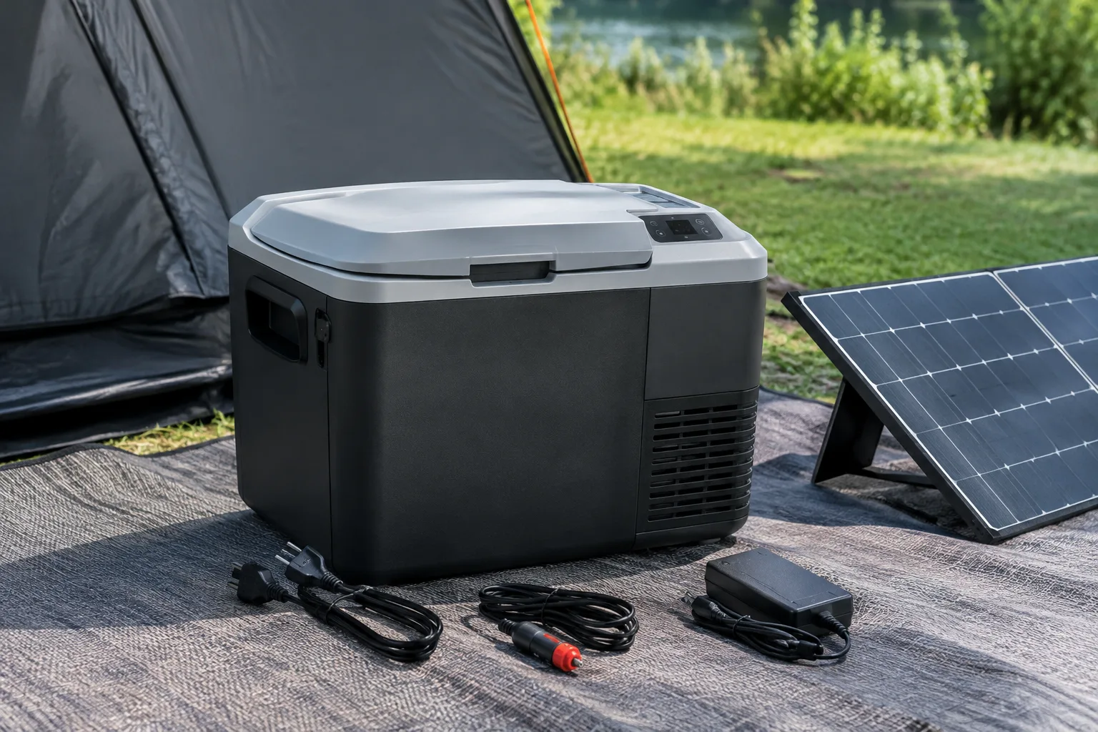 Kuehlbox mit Strom betreiben: 12-Volt-, 230-Volt- und mobile Energieversorgung erklaert